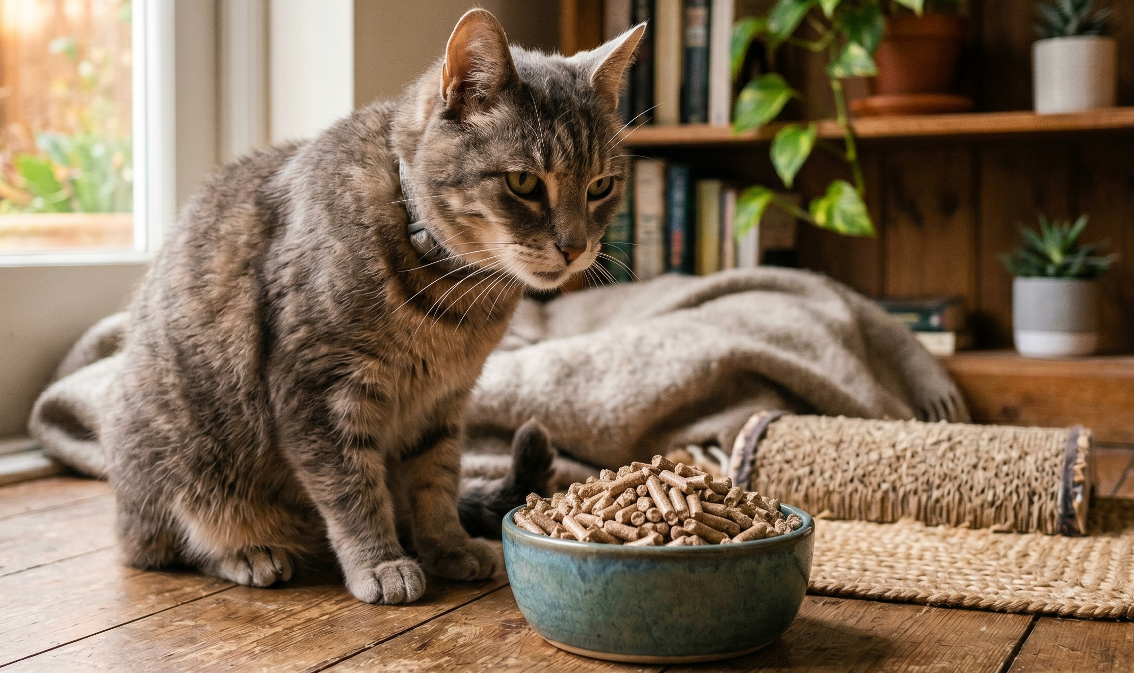 Pellets para gato como una alternativa para felinos